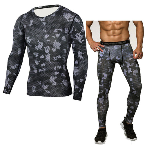 Camouflage Compression Baselayer Set Sports