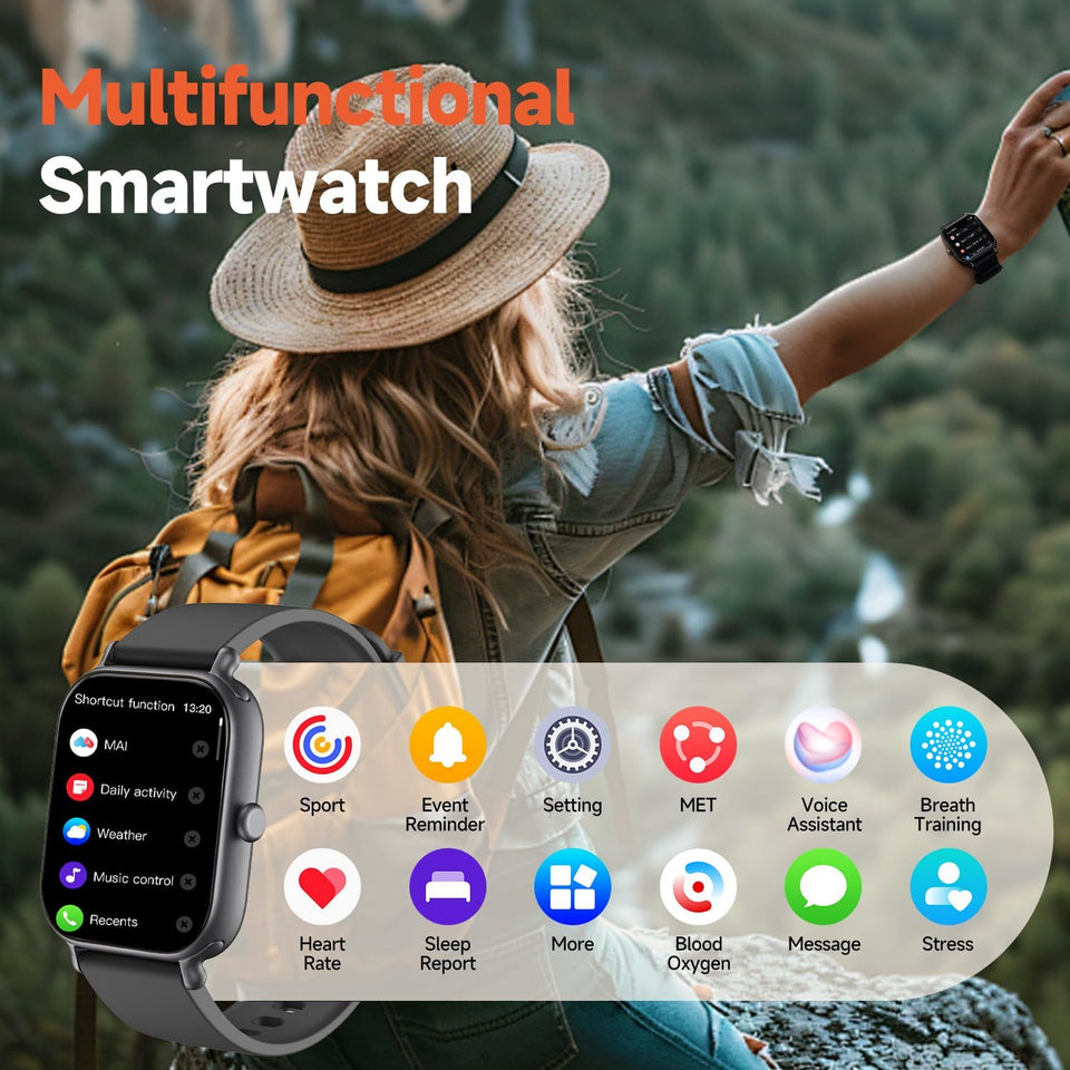 2.0 Inch HD - Fashion Smartwatch Bluetooth Talking