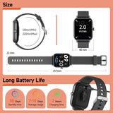 2.0 Inch HD - Fashion Smartwatch Bluetooth Talking