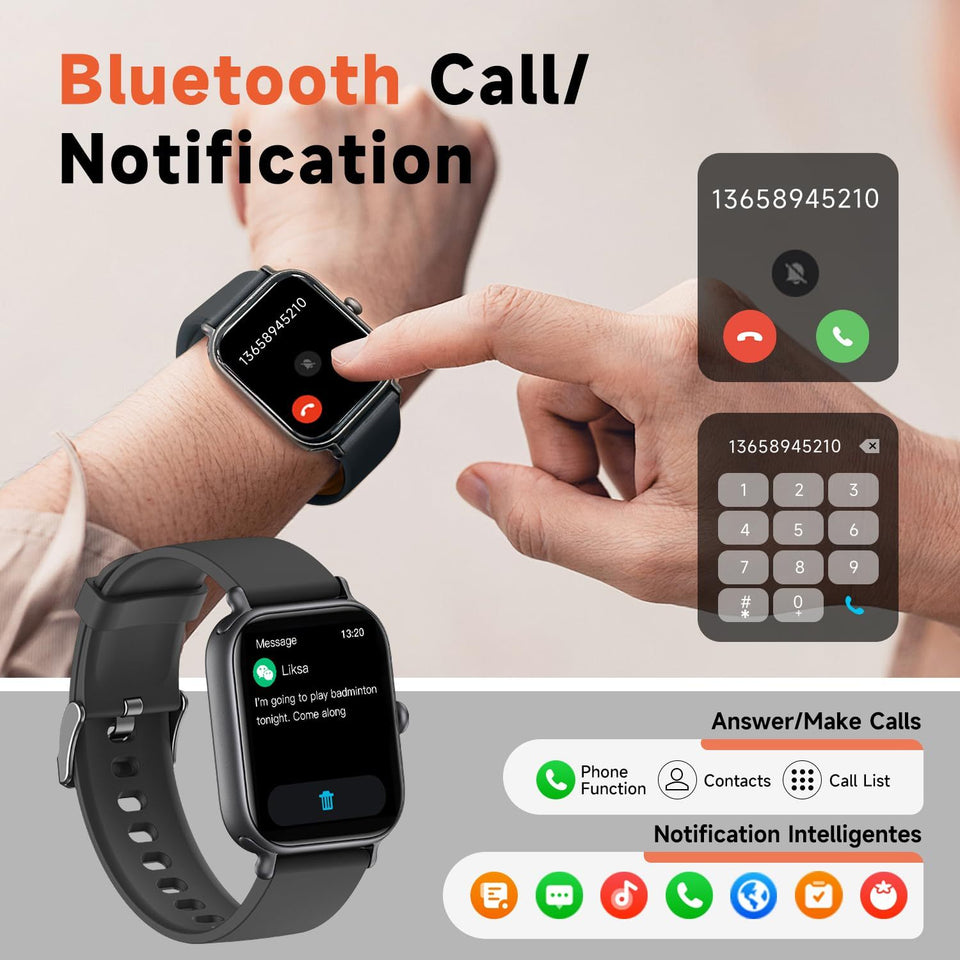 2.0 Inch HD - Fashion Smartwatch Bluetooth Talking