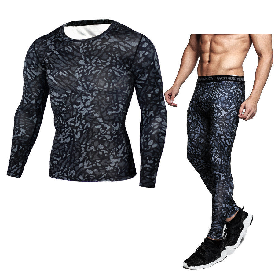 Camouflage Compression Baselayer Set Sports