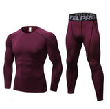 Men's Fitness Running Compression Training Suit