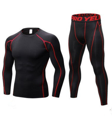 Men's Fitness Running Compression Training Suit