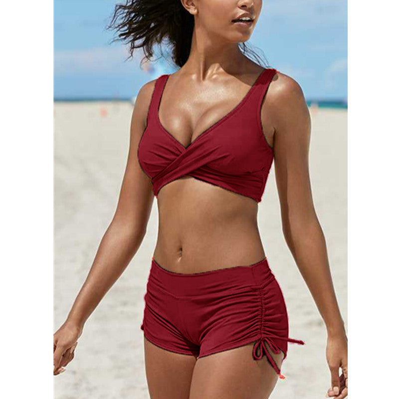 Women's Removable Strap Bandeau Top High